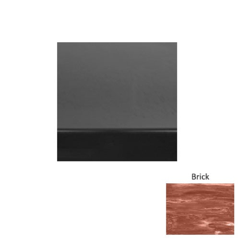 Marbleized 71 Brick Light Duty Rubber Stair Tread - Smooth