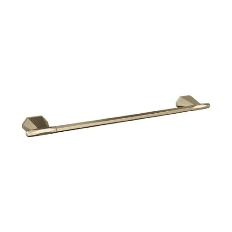 St. Vincent Zinc & Stainless Steel Single Wall Mounted Towel Bar - Golden Champagne