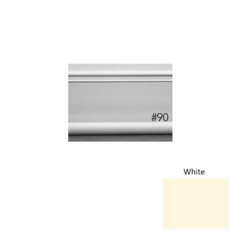 Pinnacle Plus #90 Intrigue White Rubber Coil Wall Base