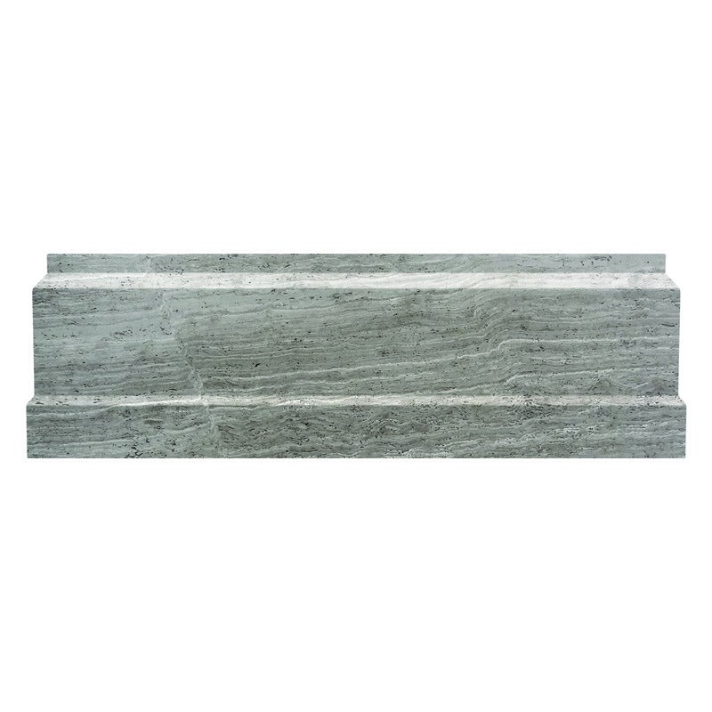 Wooden Grey Marble Floor & Wall Trim