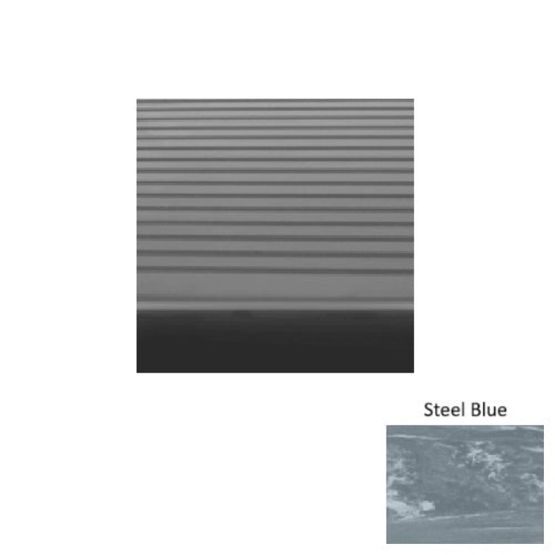 Marbleized 81 Steel Blue Light Duty Rib Rubber (Rd) Stair Tread - Textured