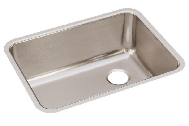 Eluh231710r Lustertone Classic Stainless Steel Undermount Single Bowl Kitchen Sink - 25 1/2" X 19 1/4" X 10" - Stainless Steel