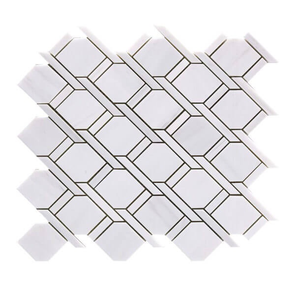 Dolomite Marble Mosaic - Rope - Natural