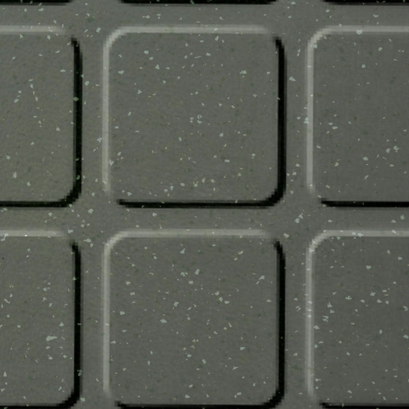 Johnsonite Douglas Fir Raised Square Color Splash Speckled Rubber Tile - Textured - 24" X 24"