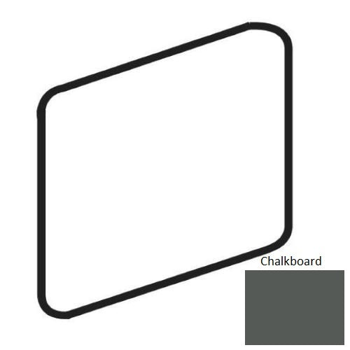 Color Wheel Linear Chalkboard Ceramic Wall Trim - 2 1/8" X 2 1/8" Bullnose Corner