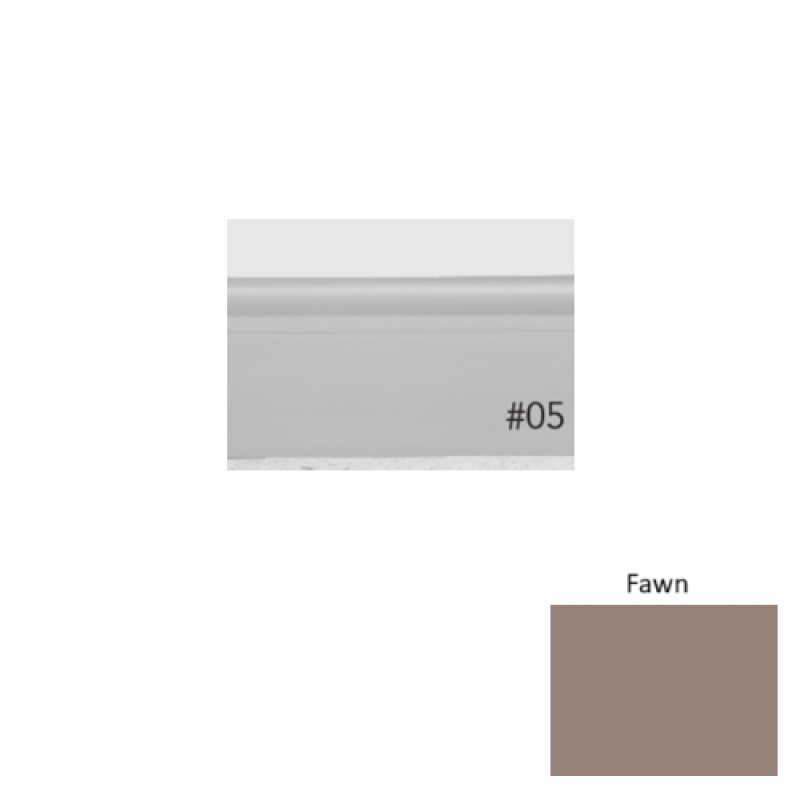 Pinnacle Plus #05 Contrive Fawn Rubber Coil Wall Base - 2 1/2" X 60 Ft