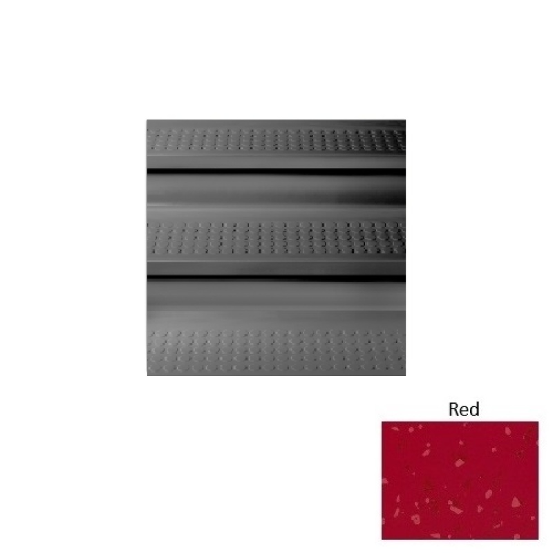 Symmetry 98 Red Vantage Textured Rubber Stair Tread