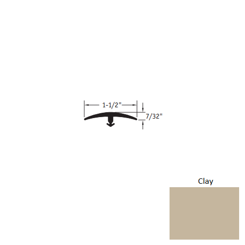 Johnsonite Clay Vinyl T Molding