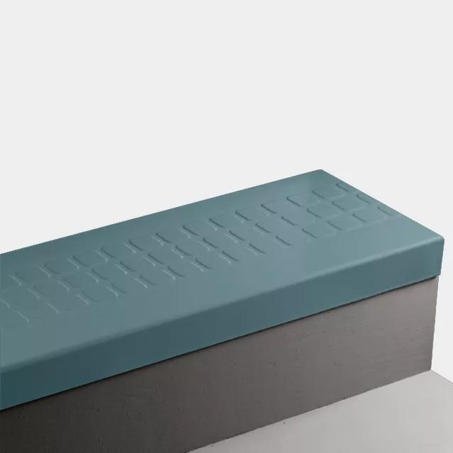 Johnsonite Dream Teal Raised Square Rubber Stair Tread Trim
