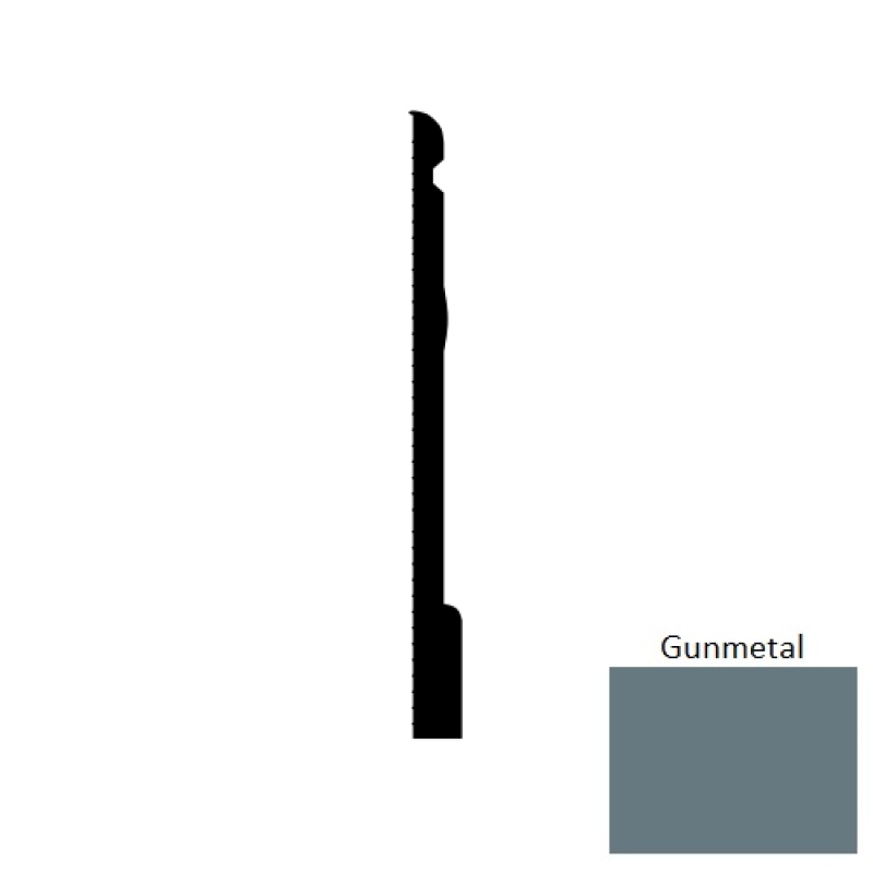 Base Sculptures Gunmetal Enchanted SCN Rubber Wall Base