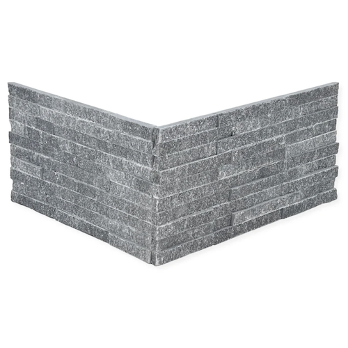 Textures Charcoal Glint Marble Mini Split Corner
