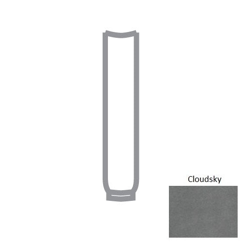Sky Cloudsky Porcelain Wall Trim - 1" X 6" Cove Base Out Corner - Honed