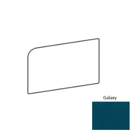 Color Wheel Classic Galaxy Ceramic Wall Trim - 3" X 6" Bullnose Corner Right - Semi Gloss
