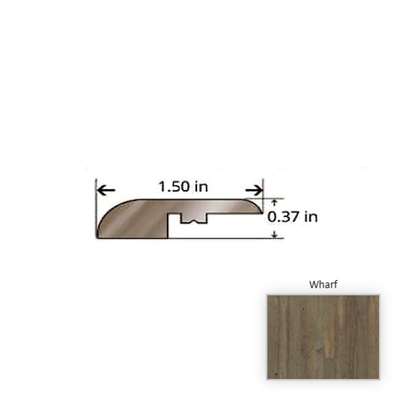 Ventura Oak Wharf Hardwood Moulding / Trim - 84.25" Reducer - Nu Oil