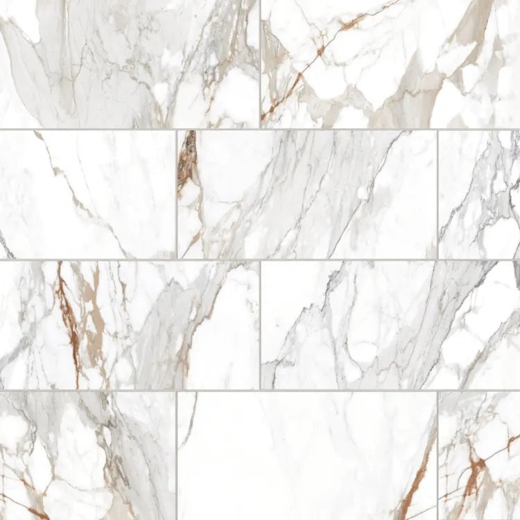 Prati Calacatta Macchia Vecchia Porcelain Tile - Polished