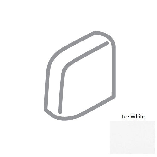 Traditions Ice White Ceramic Wall Trim
