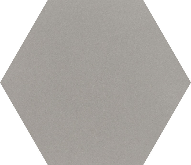 Rima Grey Ceramic Tile - Glazed - 7" X 7" Hexagon