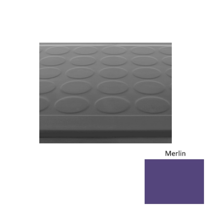 Solid 92 Merlin Low Profile Raised Circular Rubber Stair Tread - Textured