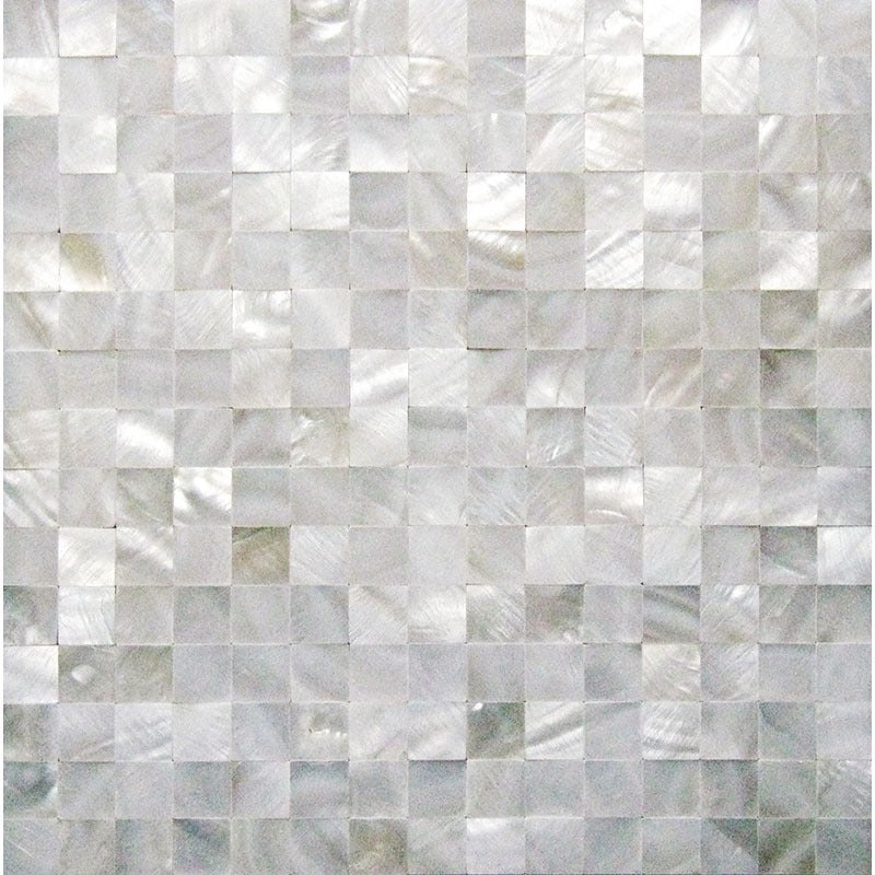 Shell Seagate Shell Mosaic - 0.8" X 0.8" - Polished