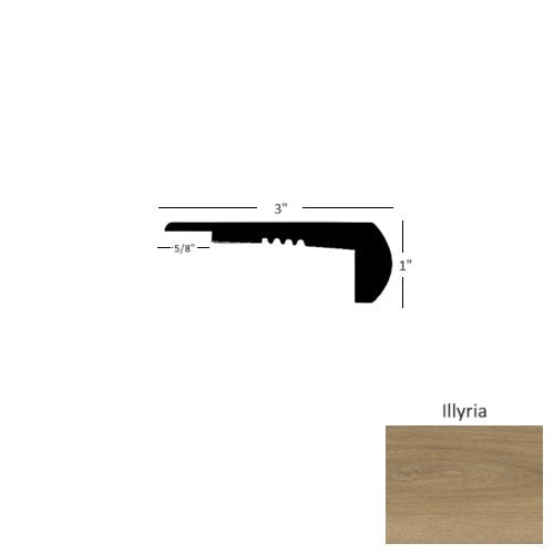 Inception 200XXL Illyria 94" Overlap Stair Nose - Matte