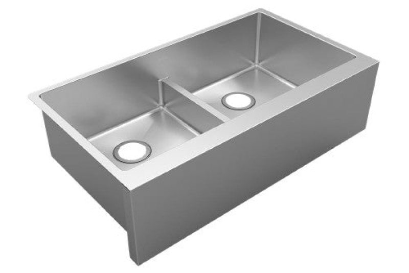 Elkay Crosstown Stainless Steel Farmhouse Double Bowl Kitchen Sink