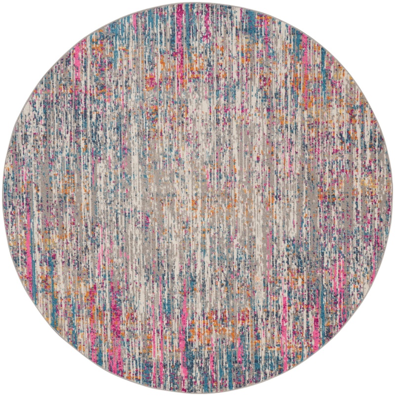 Passion Psn36 Ivory Multicolor Polypropylene Modern Area Rug
