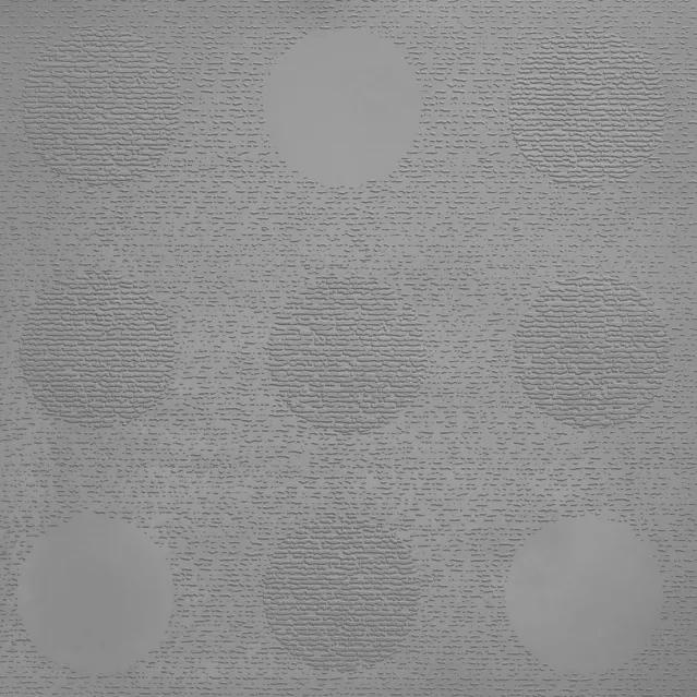 Johnsonite Silver Grey Tic Tac Toe Circulinity Rubber Tile - Textured - 24" X 24"