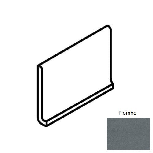Basalto Piombo Porcelain 6" x 12" Cove Base Trim