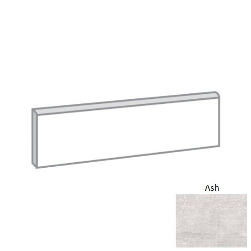 Hangar Ash Porcelain Floor & Wall Trim 3" x 12" Bullnose Matte