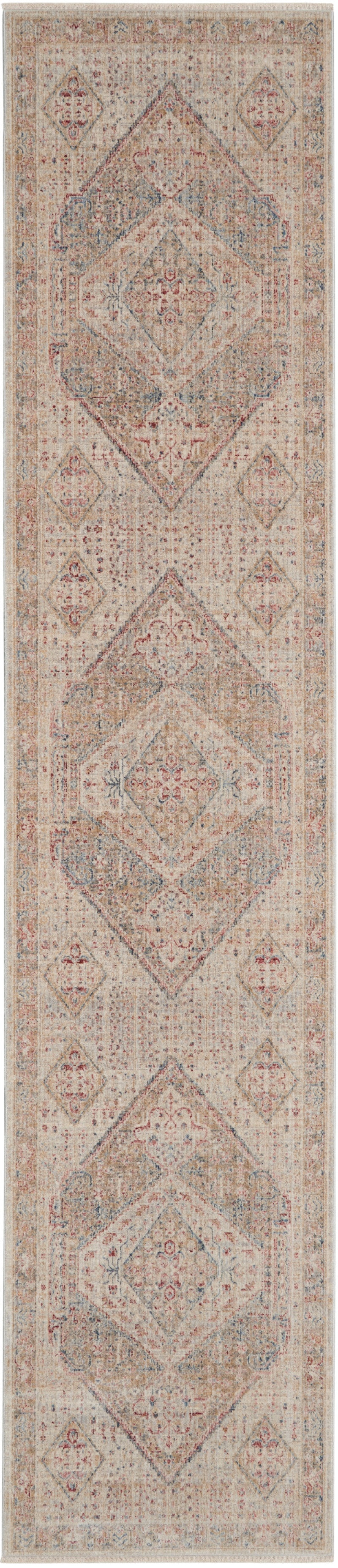 Homestead Beige / Grey Polyester Vintage Area Rug