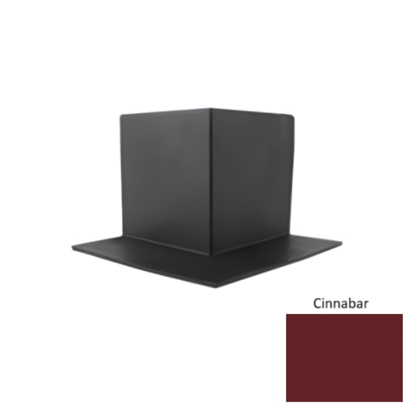 Pinnacle Cinnabar Rubber Sanitary Toe Outside Corner - 4"