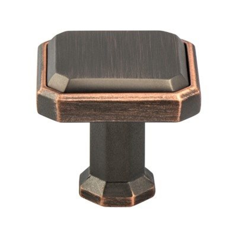 Berenson Harmony Zinc Cabinet Knob - Verona Bronze - 1 3/16" Length
