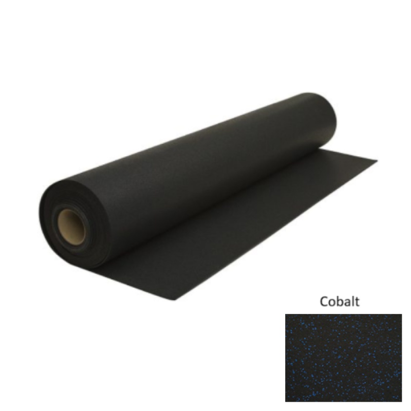 Cobalt Recoil Fitness Flooring 10% Chip 5/32 Gauge - Urethane