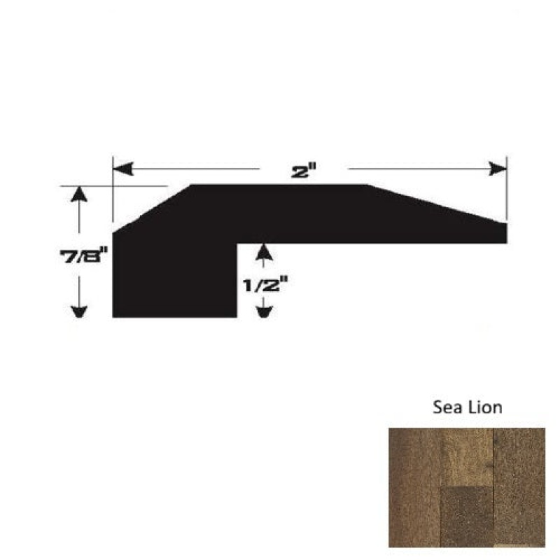 Sea Lion Hardwood Moulding / Trim 90" Threshold