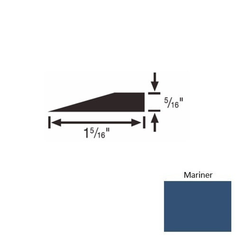 Solid 25 Mariner Rubber Reducer Strip