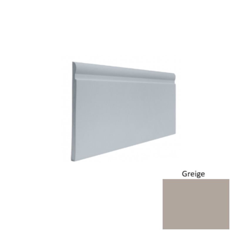 Contours #85 Fashion Greige Rubber Profiled Wall Base - Satin