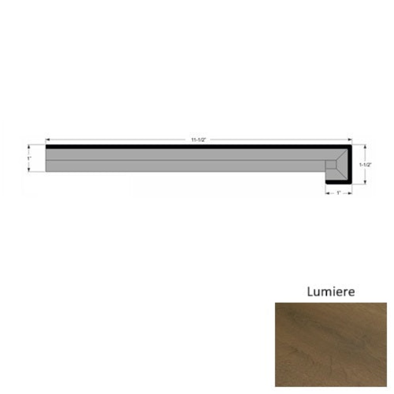 La Grande Lumiere Hardwood Moulding / Trim - 11 1/2" X 118" Stair Tread - Urethane