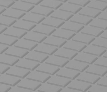 Johnsonite Dockside Diamond Solid Color Rubber Tile - Textured - 24" X 24"