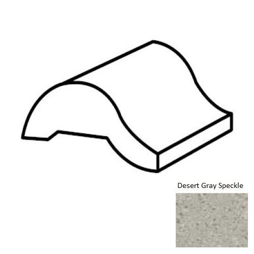 Keystones Unglazed Mosaic Desert Gray Speckle Porcelain Floor Trim