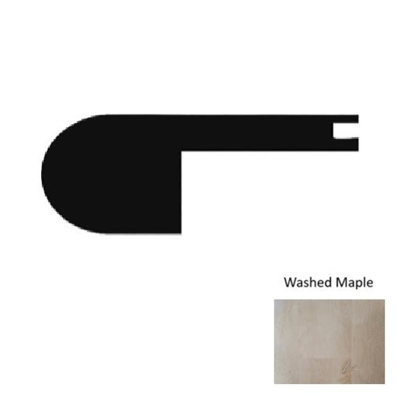 1900 Series Washed Maple Luxury Vinyl Moulding / Trim - 94" Flush Stair Nose - Embossed