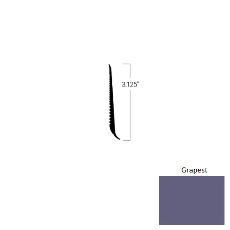 Johnsonite Grapest Rubber Tightlock Resilient Rubber Base