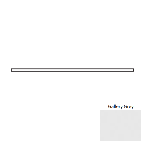 Soho Gallery Grey Ceramic Wall Trim - 0.5" X 12" Quarter Round