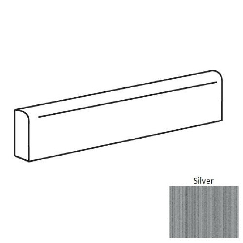 Neostile 2.0 Silver Porcelain Bullnose Trim