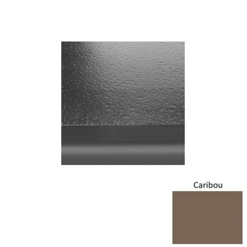 Solid 99 Caribou Hammered Rubber (Sq) With Black Abrasive Strip Stair Tread - Hammered