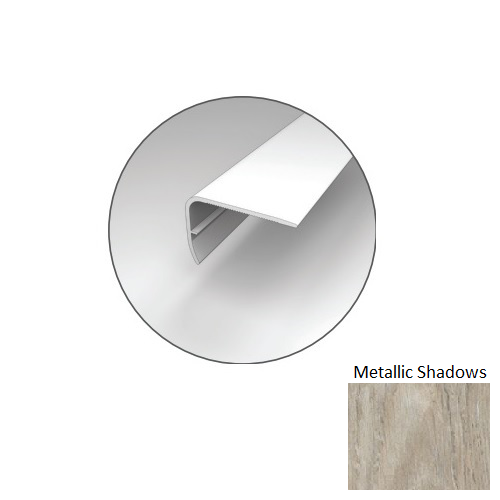 Explorer's Cove Metallic Shadows Overlap Stair Nose