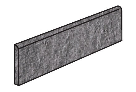 Luserna Fumo Porcelain Floor & Wall Trim - 3" X 12" Bullnose - Semi Polished