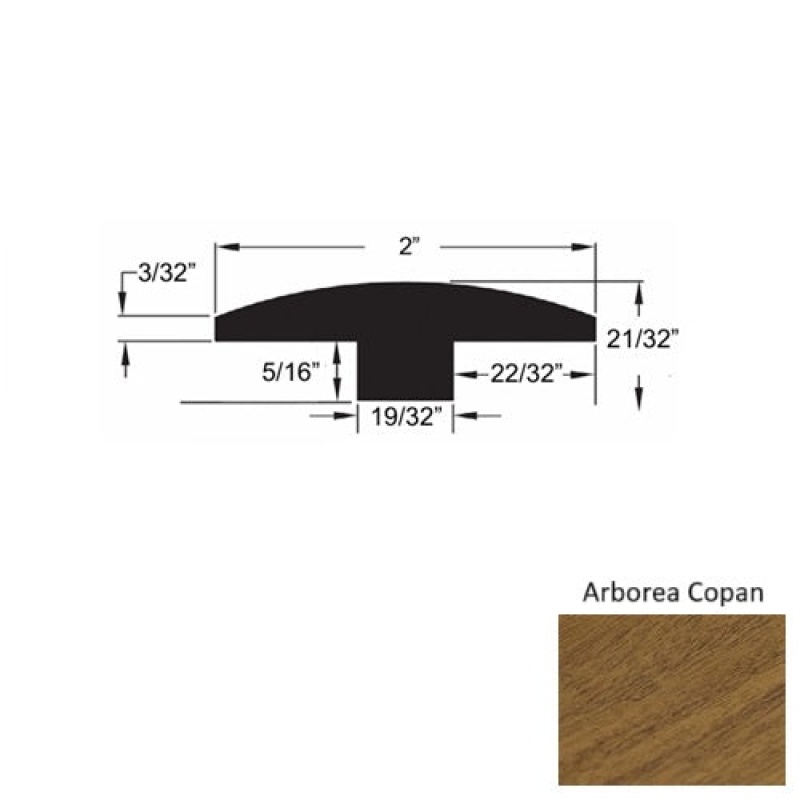 Castillo Arborea Copan 2" x 78" T Molding