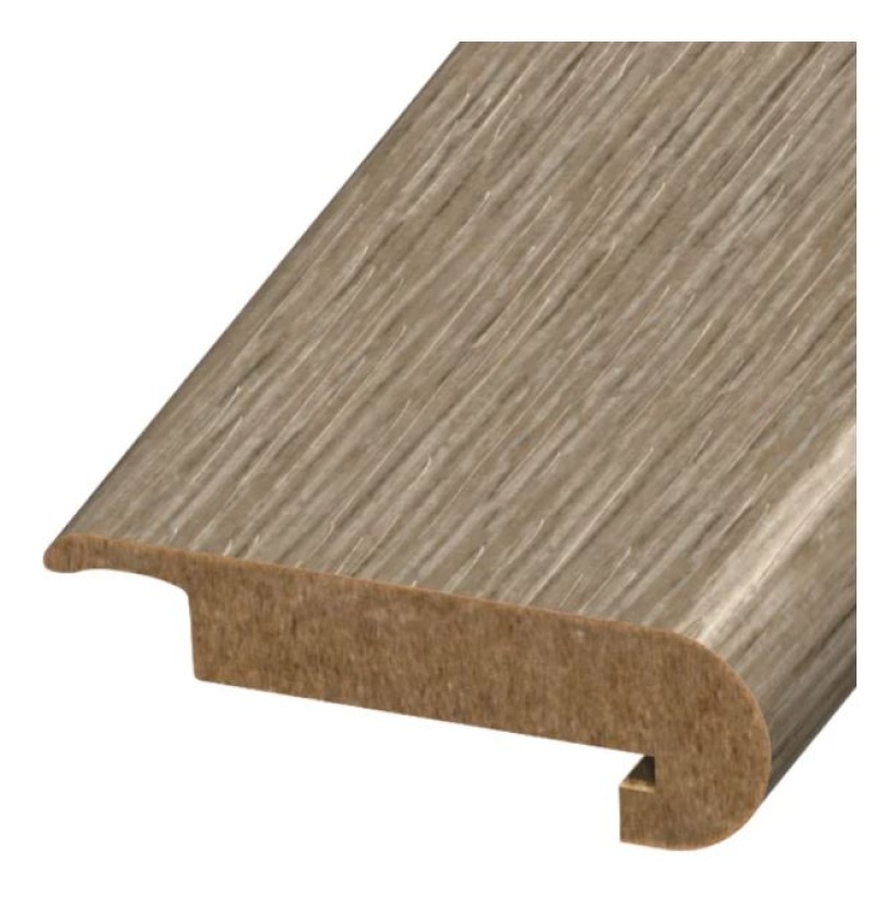 Nuvo Lux Brentwood Beachwood Laminate Wood Moulding / Trim - 4.48" X 94.48" Stair Nose - Aluminum Oxide