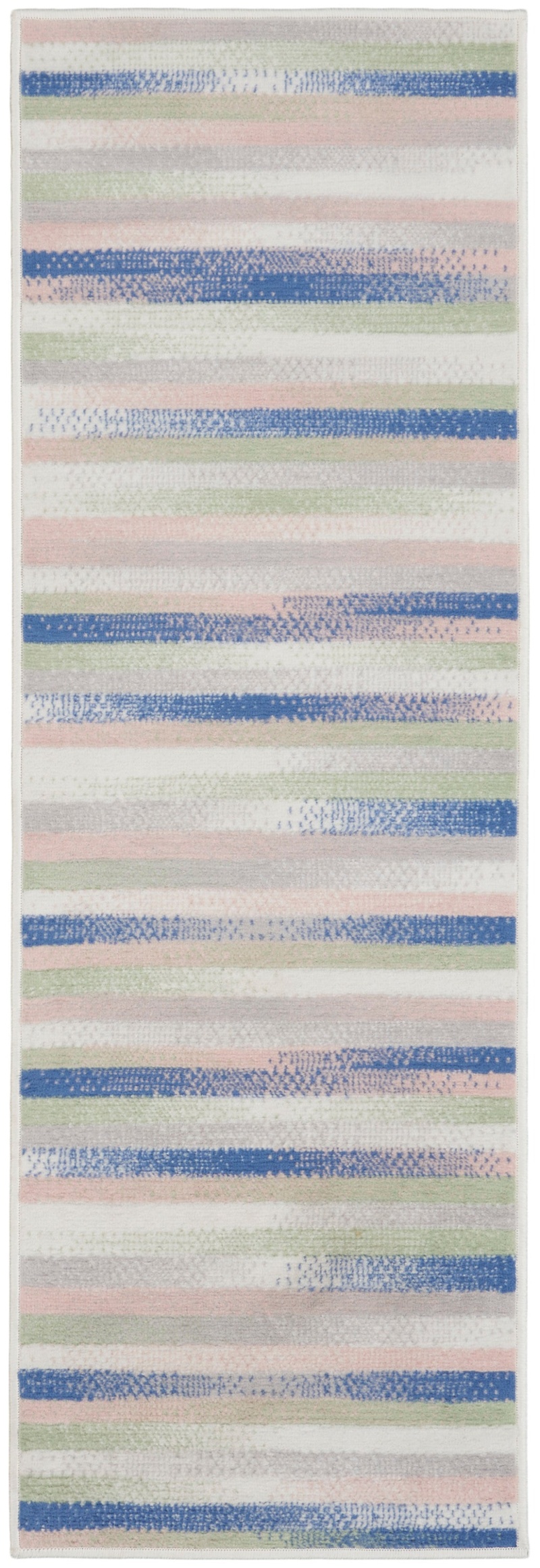 Whimsicle Whs12 Ivory Multicolor Polypropylene Modern Area Rug