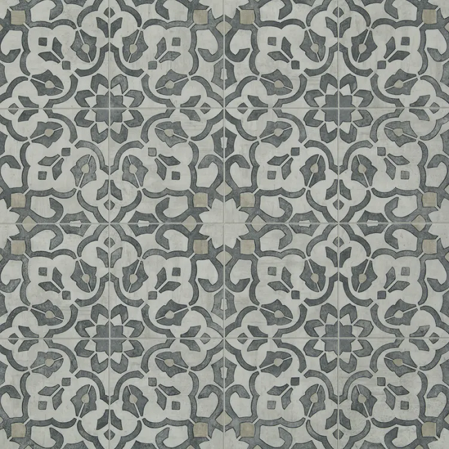 Gold Filigree Iron Resilient Luxury Sheet Vinyl - Pattern